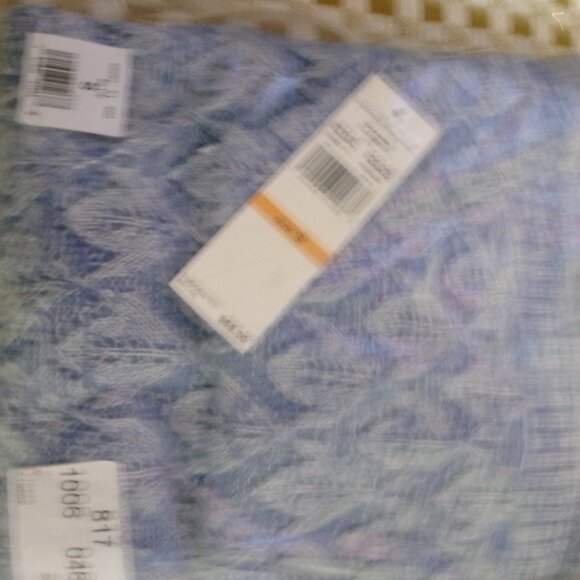 NWT Alfred Dunner Small Blue Scarf Collar Sweater - Picture 5 of 7